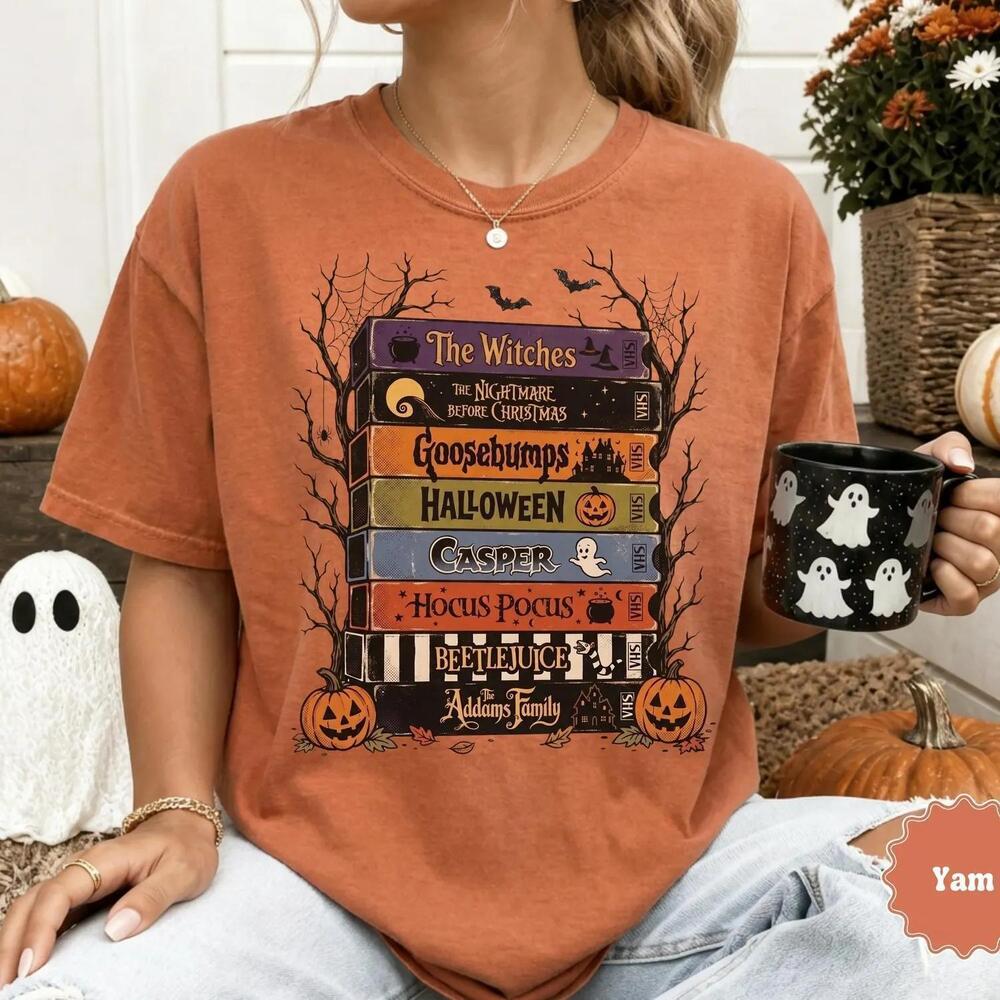 Halloween VHS Retro Spooky Season Scary Movie T Shirt